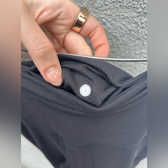 Lululemon Groove Super-High-Rise Flared Pant Nulu Black Size 2 - Picture 5 of 6